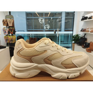 Tênis Zapy Plataforma Casual Offwhite/Nude
