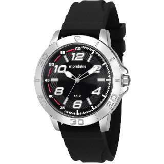 Relógio Mondaine Masculino Esportivo Silicone Preto