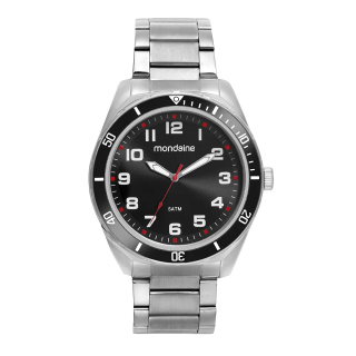 Kit Relógio Mondaine Masculino Prata Com Carteira