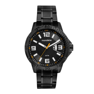 Relógio Mondaine Masculino Casual Com Calendário Preto
