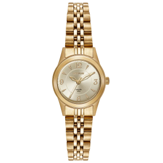 Relógio Seculus Feminino Aço Clássico Dourado