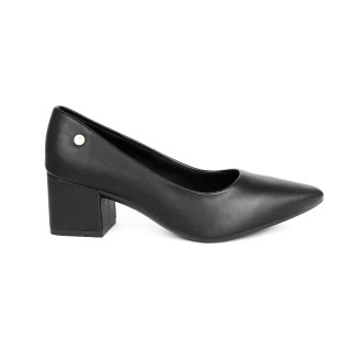Scarpin Via Uno Salto Bloco Bico Fino