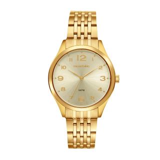 Relógio Mondaine Feminino Analógico Dourado Casual