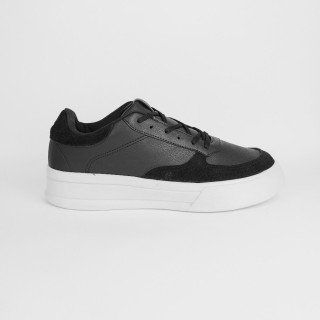 Tênis Polo Casual Preto/Branco