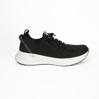 Tênis Actvitta Light Foam Esportivo Preto/Branco Com Detalhe Rosa